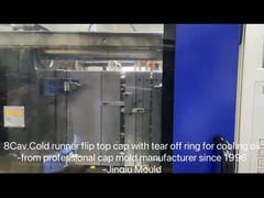 8cavidade 28mm pescoço anti-roubo flip cap para frasco de sumo molde cold runner