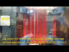 Molde de injeção PP para tampa superior de disco de 8 cavidades 24-410 para máquina de 160-200T