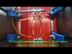 Moldagem por injeção de tampa flip para shampoo de câmara fria de 16 cavidades para a série de garrafas de cuidados pessoais